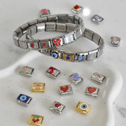 Brazalete italiano plateado