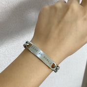 Esclavas con placa para grabar (diferentes colores y tamaños)