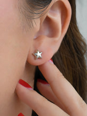 Juego mini estrella globo (dorado o plateado)