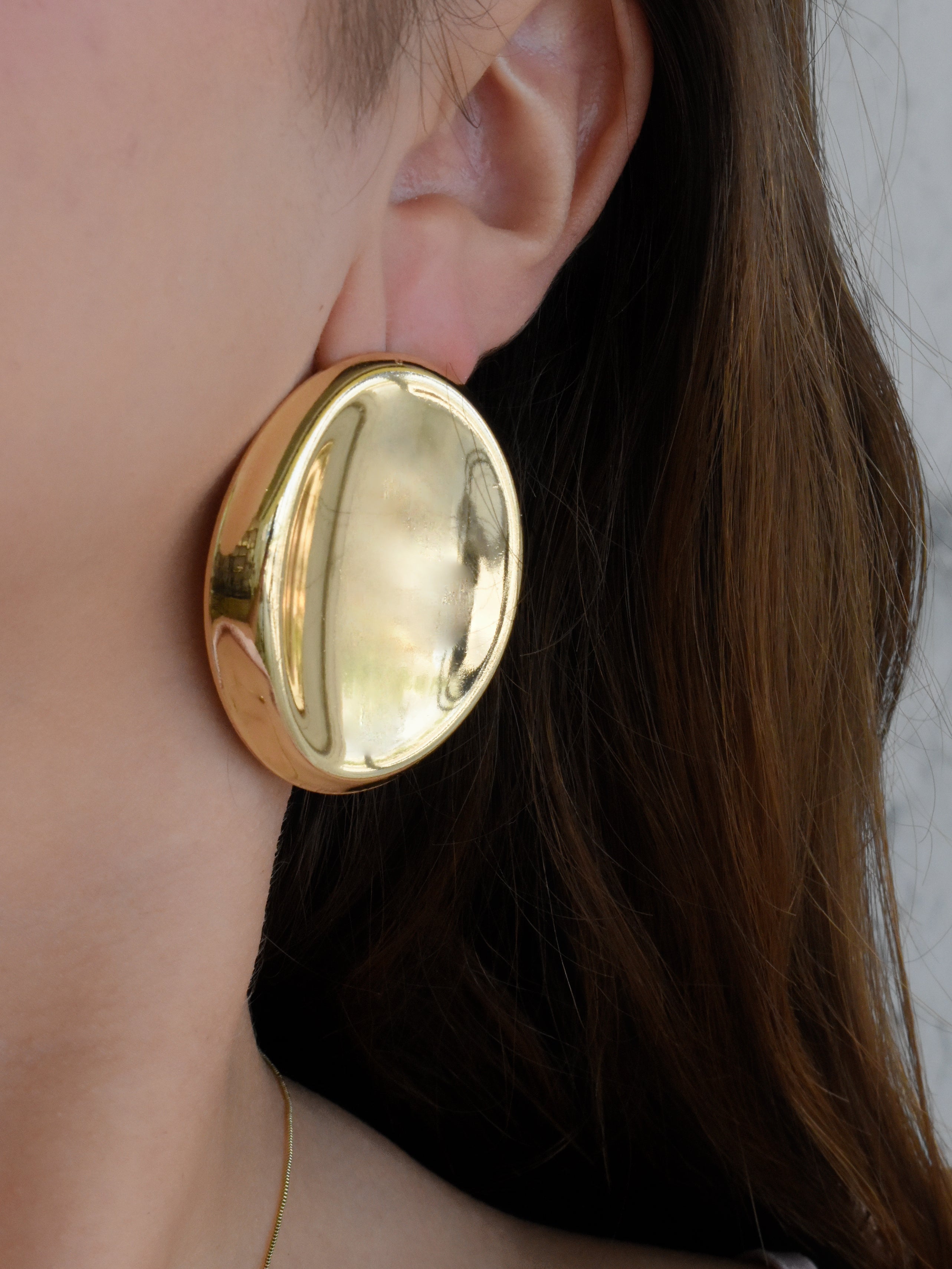 Aretes jumbo óvalo