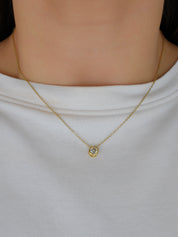 Gargantilla mini círculo clásico (dorado o plateado)