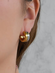 Arete mini hoop (bicolor o dorada)