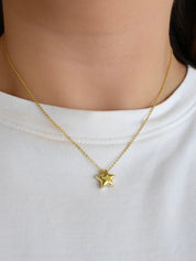 Juego mini estrella globo (dorado o plateado)