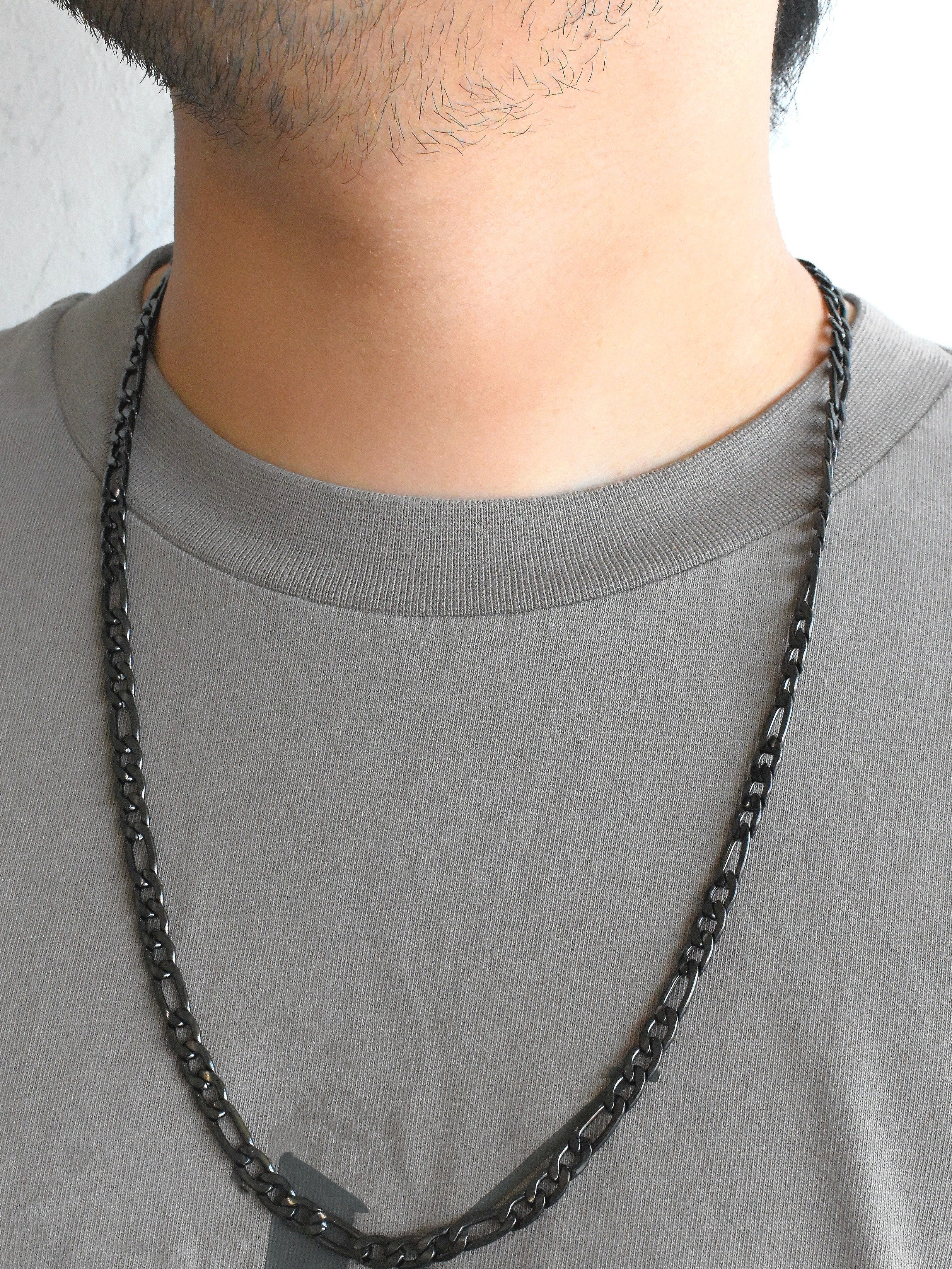 Cadena unisex larga "diseñador" negra