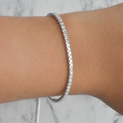 Pulsera tennis circonias (dorada y plateada)
