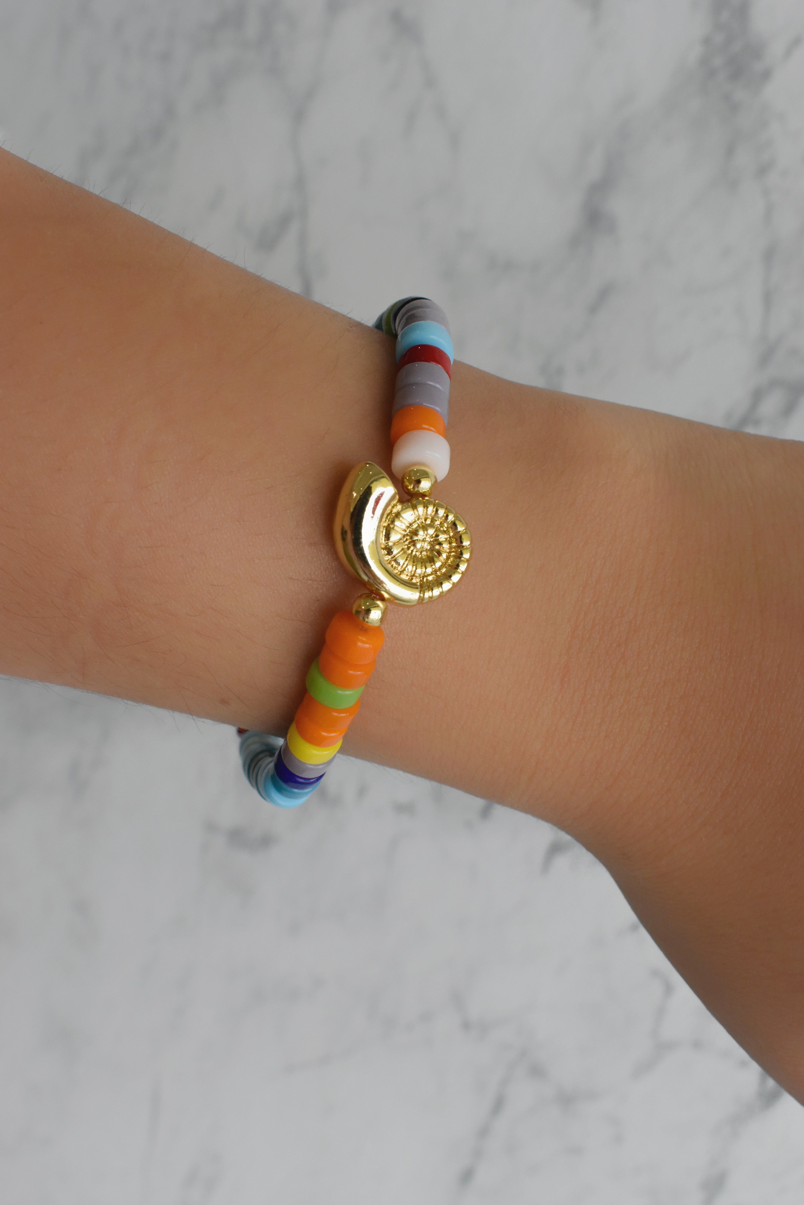 Pulsera colores verano (estrella mar o caracol)