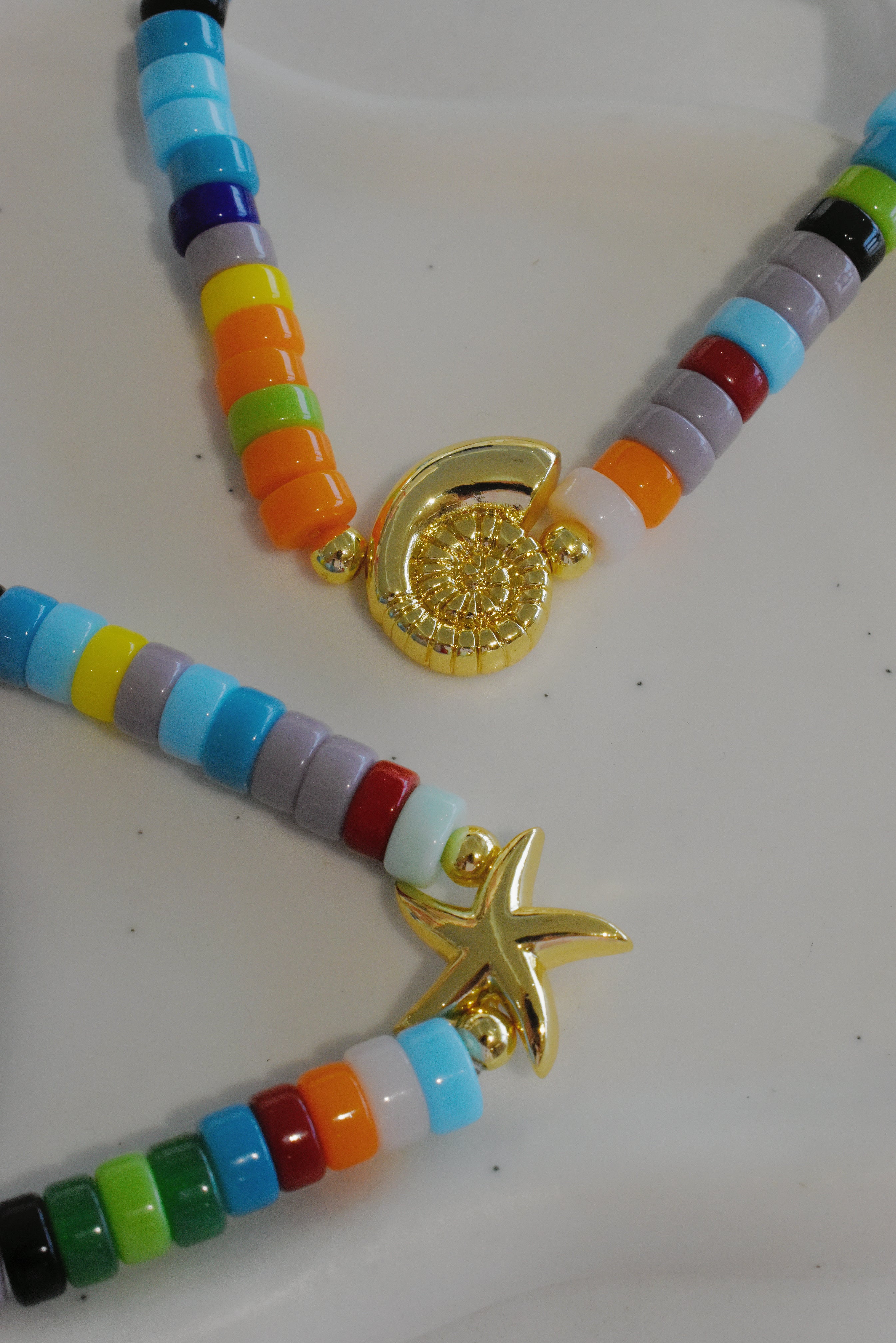 Pulsera colores verano (estrella mar o caracol)