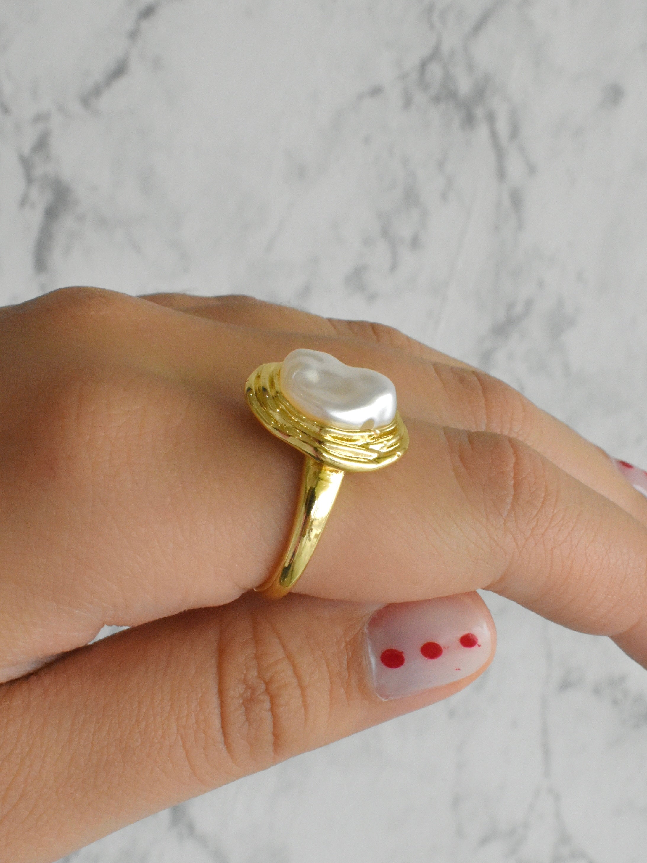 Anillo Perla Barroca