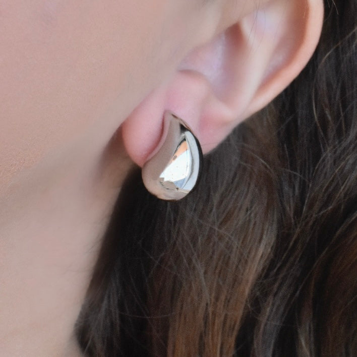 Aretes gota dupe mini (dorado y plateado)