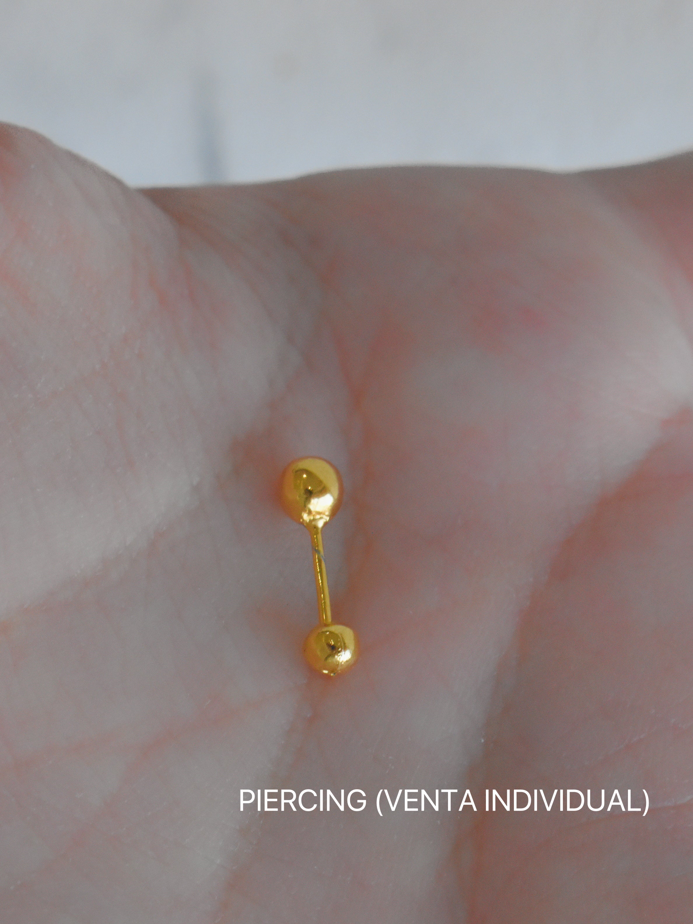 Aretes piercing bolita lisa