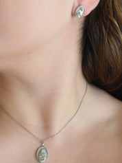 Juego Virgen tridimensional (dorado y plateado)