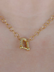 Gargantilla herradura circonias