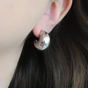 Aretes media luna (plateado o dorado)