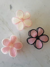 Pinza flor (tres tonos)