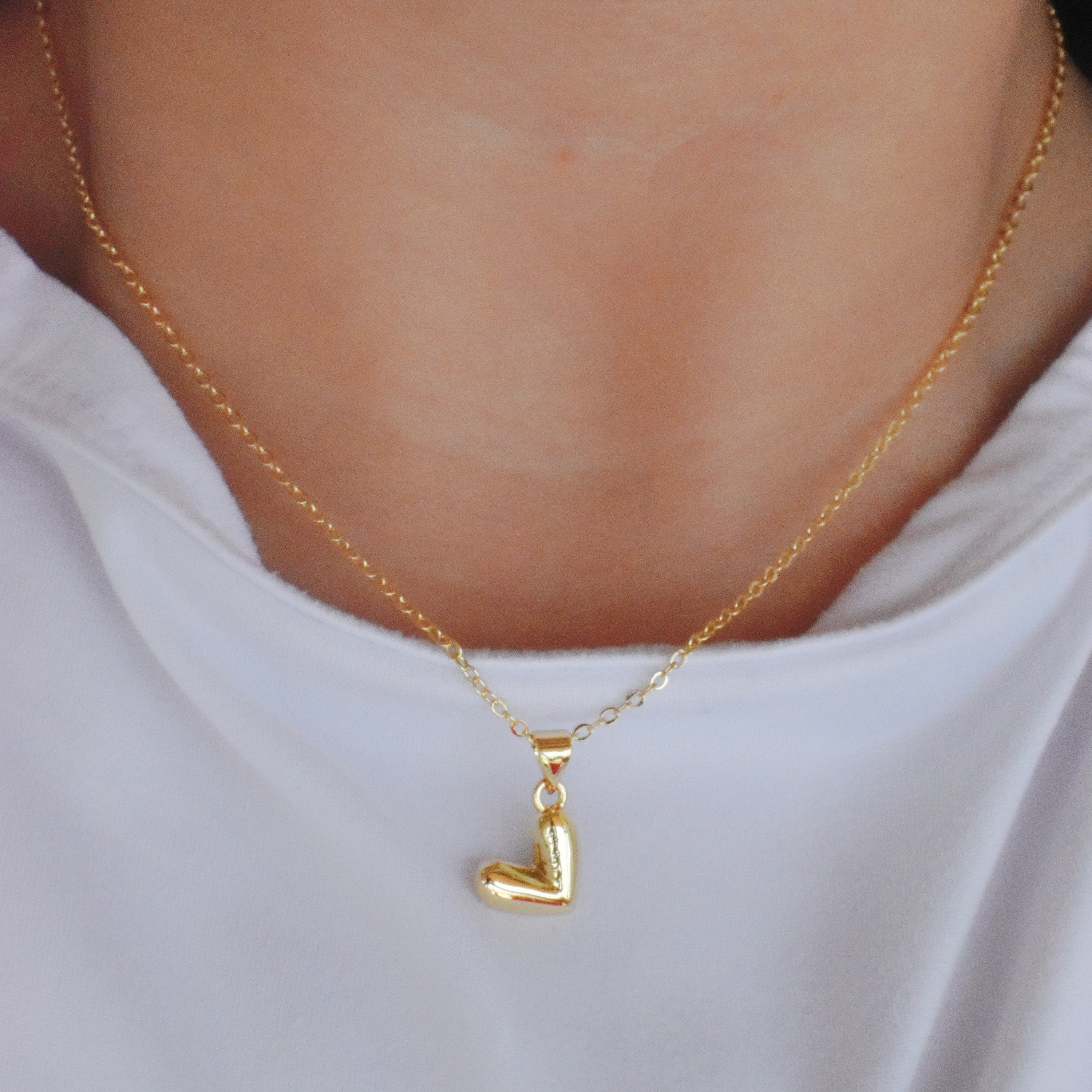 Gargantilla corazón liso
