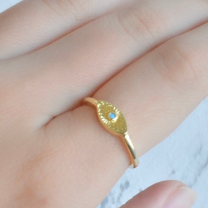 Anillo ojito azul