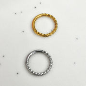 Arete piercing mini arracada (dorado y plateado)