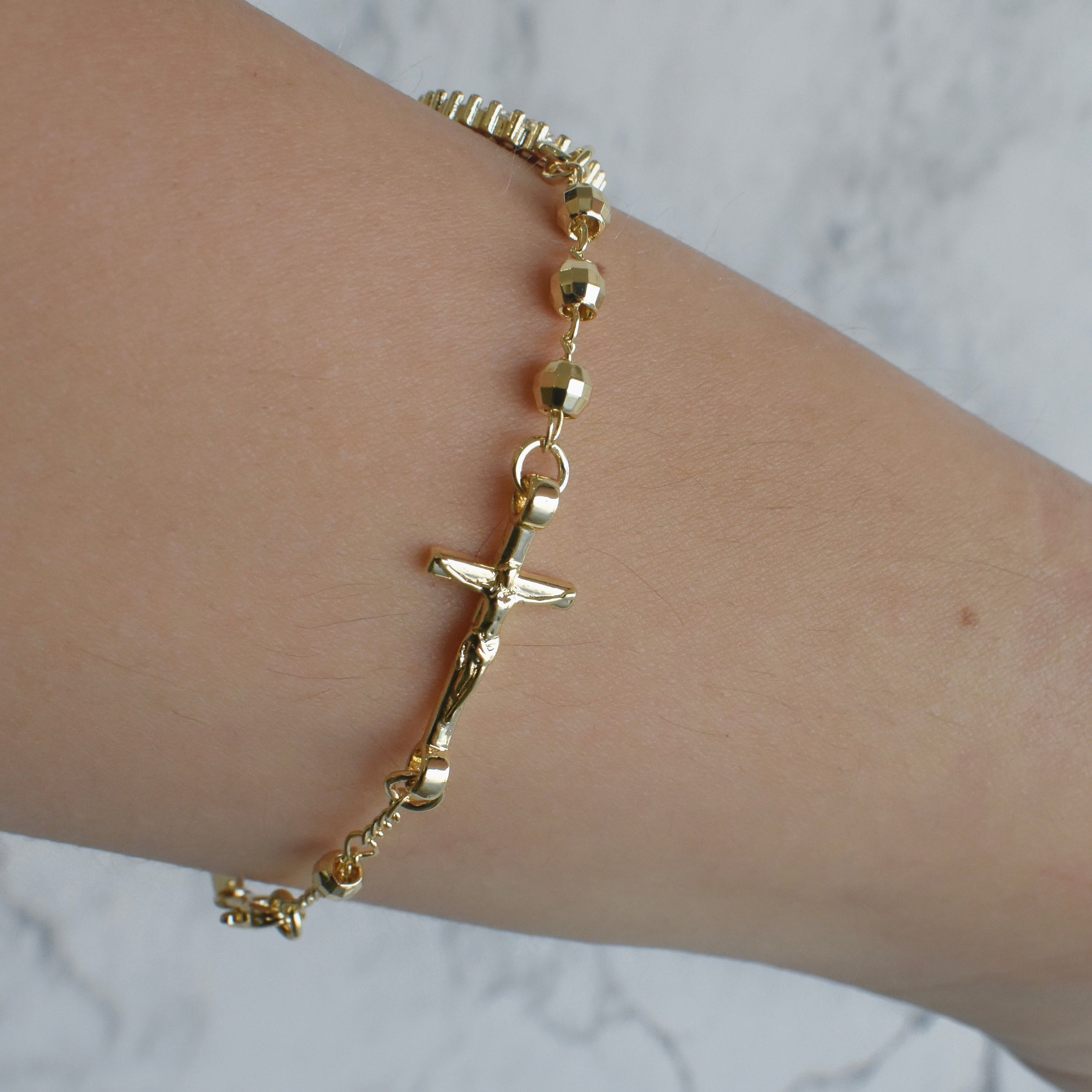 Pulsera decenario Virgen Guadalupe (florentino o dorado)