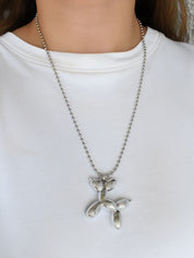 Collar chunky perro globo (dorado o plateado)
