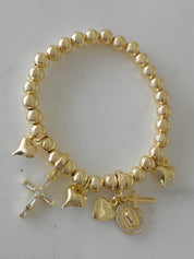 Pulsera charms religiosos