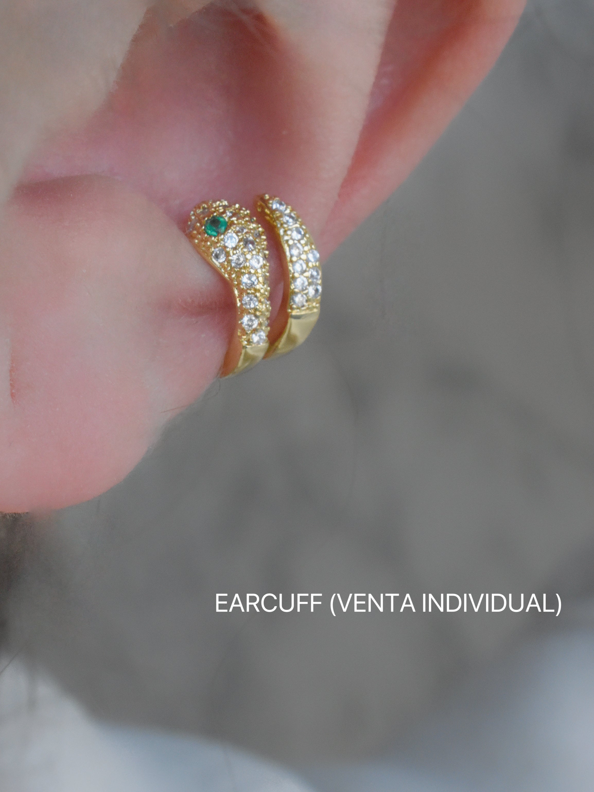 Arete earcuff serpiente
