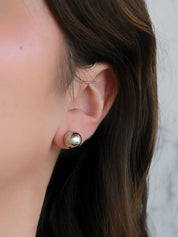 Aretes clásicos bolita (plateado o dorado)