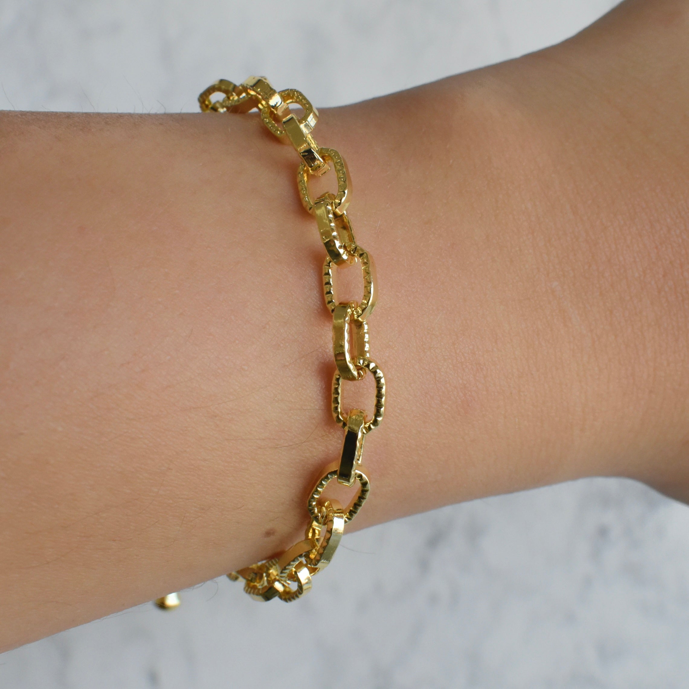 Pulsera cadena eslabón ovalado