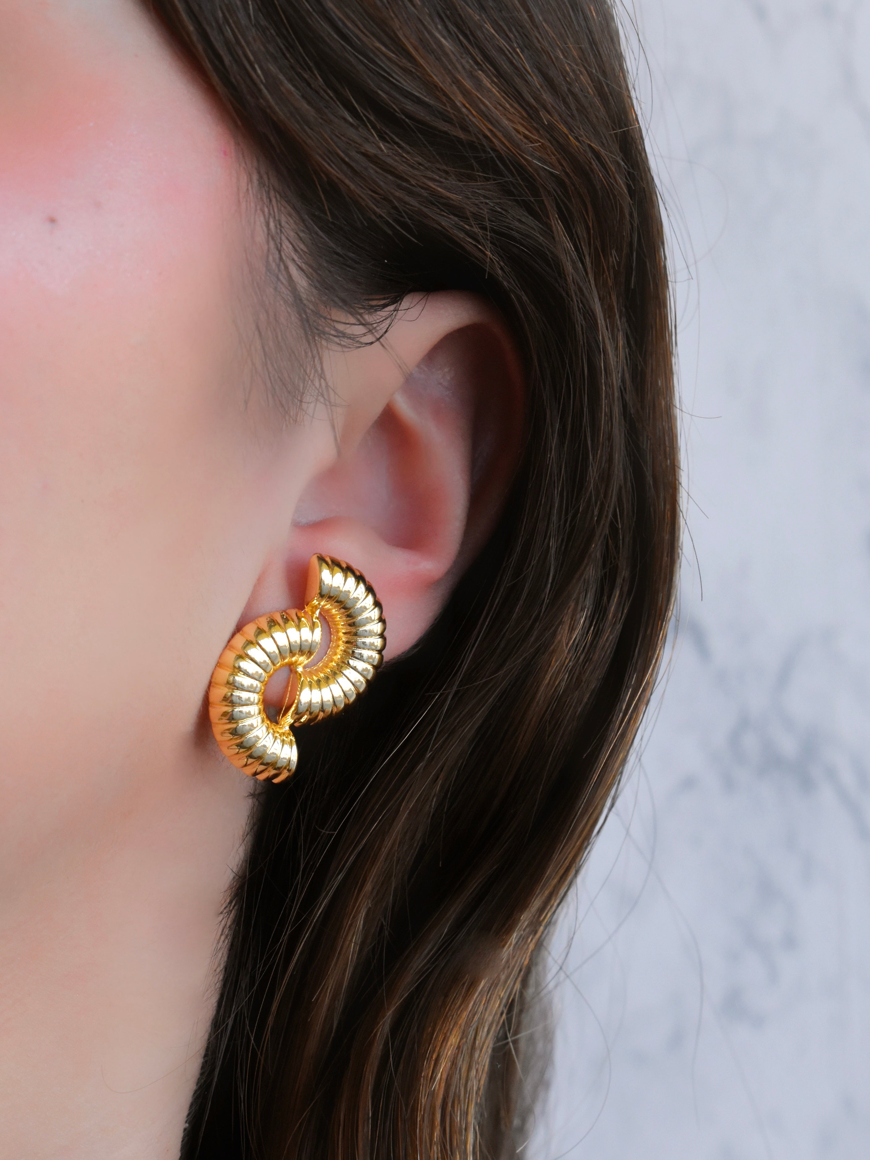 Aretes croissants entrelazados