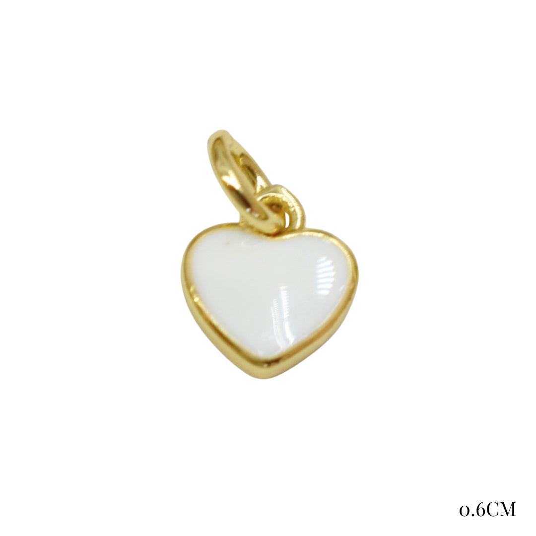 Charm corazón blanco
