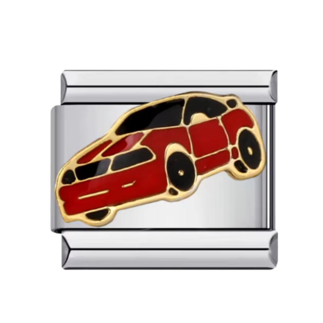 Italian charm auto rojo