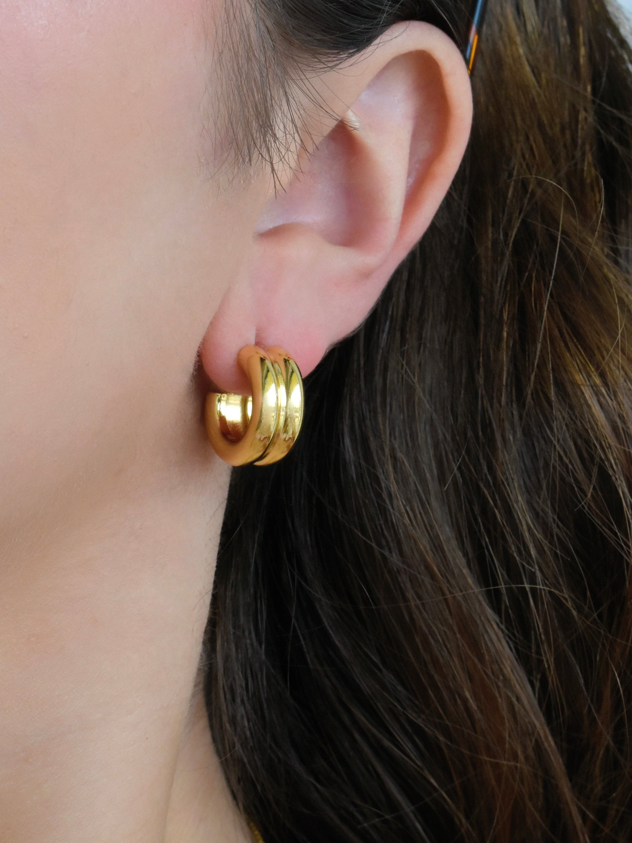 Arete mini hoop (bicolor o dorada)