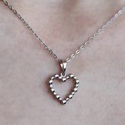 Gargantilla corazón bolitas (dorado y plateado)