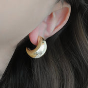 Aretes media luna (plateado o dorado)