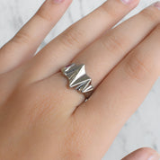 Anillo picos (dorado o plateado)