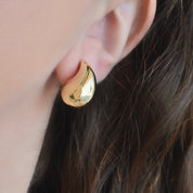 Aretes gota dupe mini (dorado y plateado)