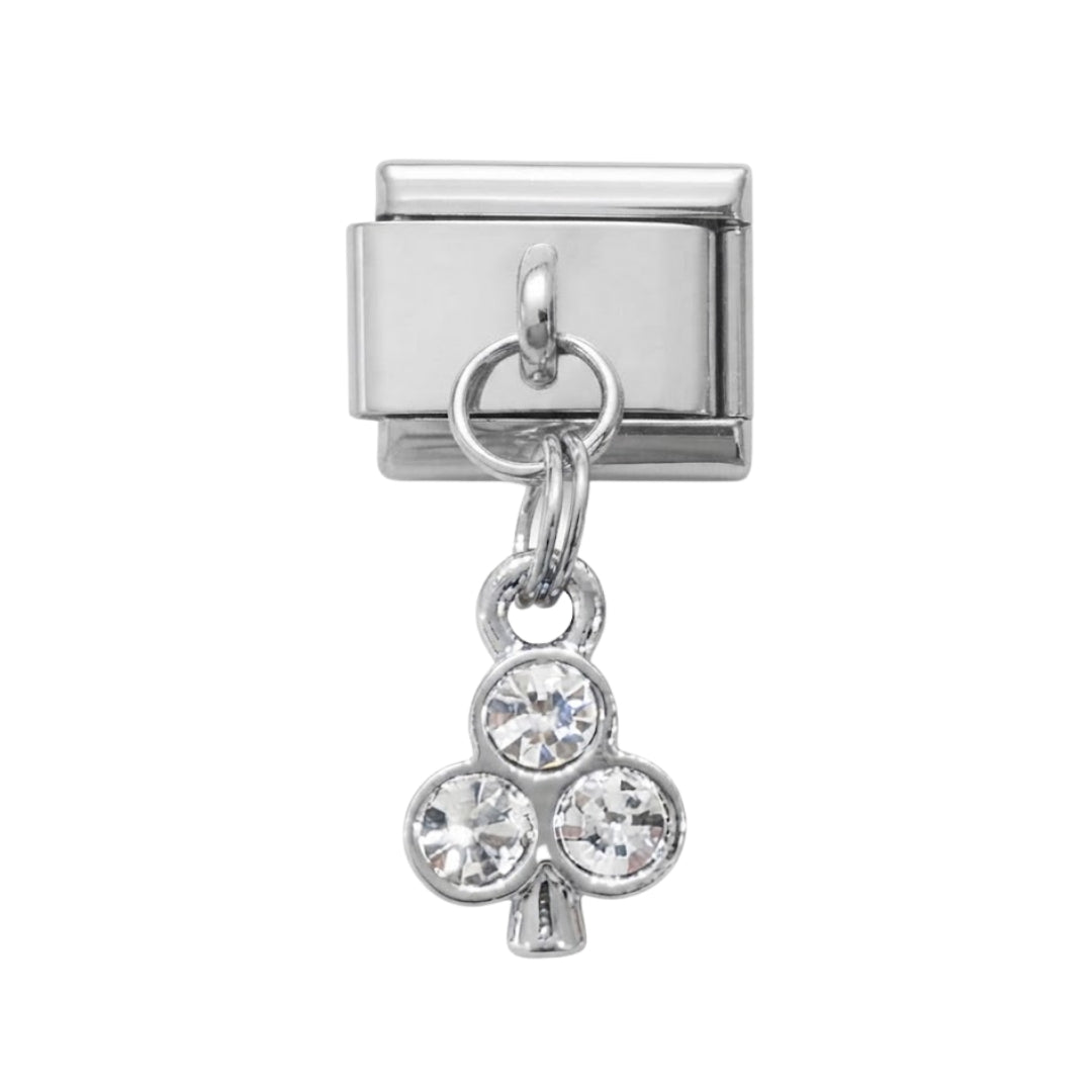 Italian charm colgante trébol