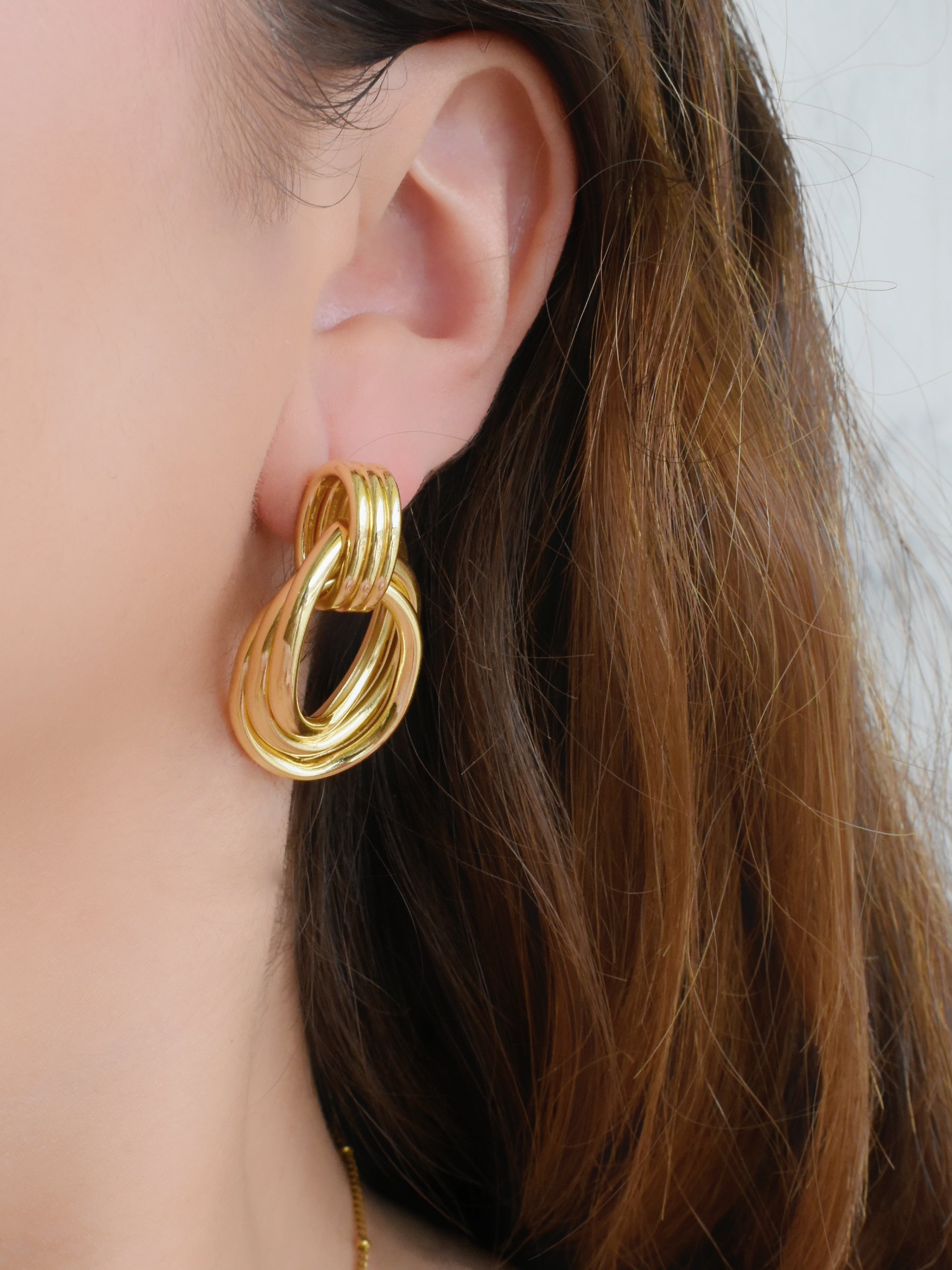 Aretes óvalos chunky