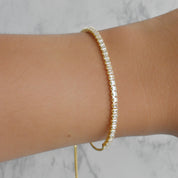 Pulsera tennis circonias (dorada y plateada)