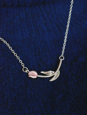 Gargantilla tulipan rosa