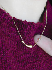 Gargantilla ballena mini circonia (dorado o plateado)