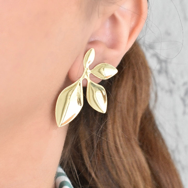 Aretes hojitas