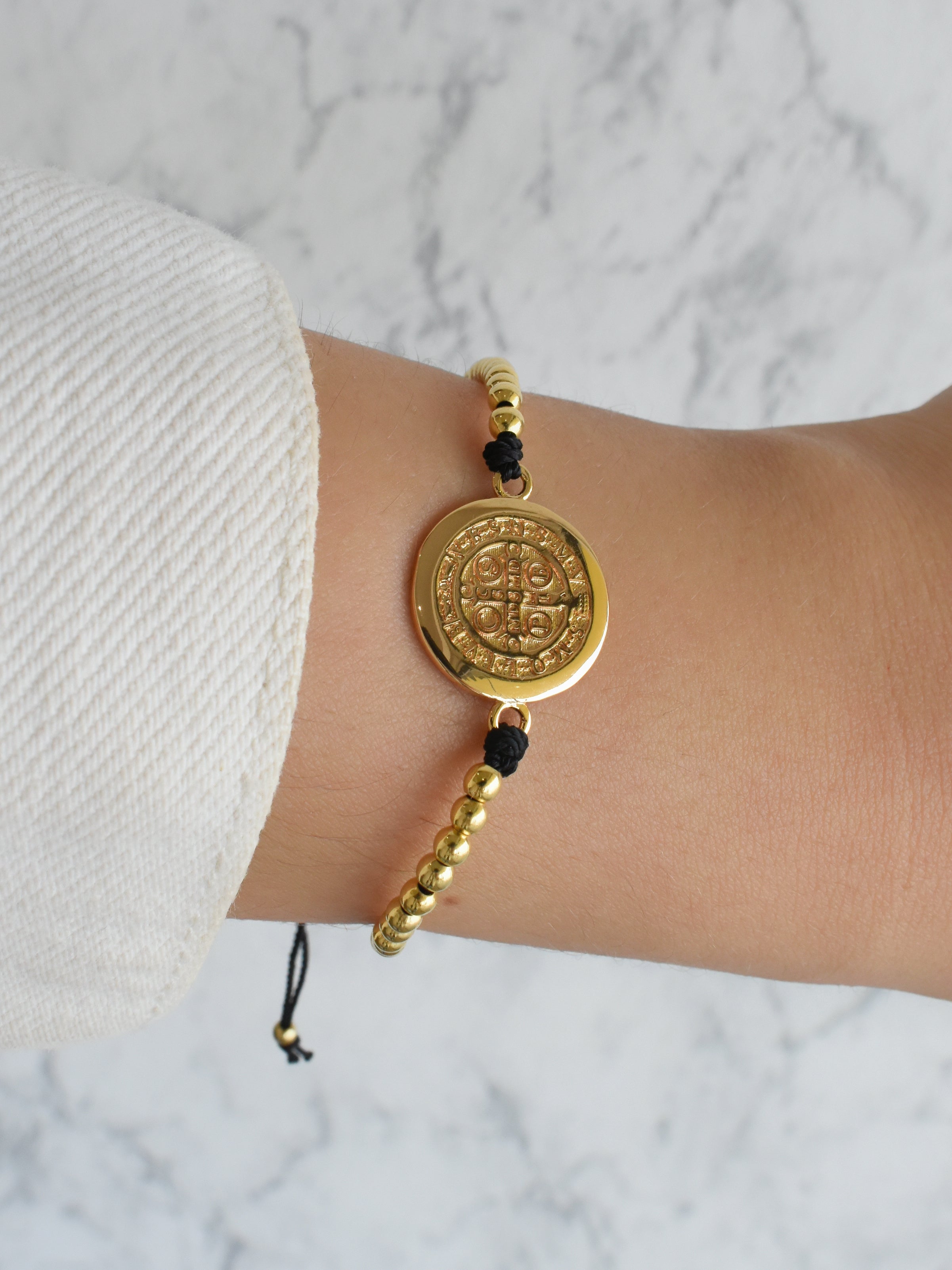 Pulsera medalla San Benito