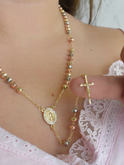 Collar rosario florentino - Virgen de Gdlpe