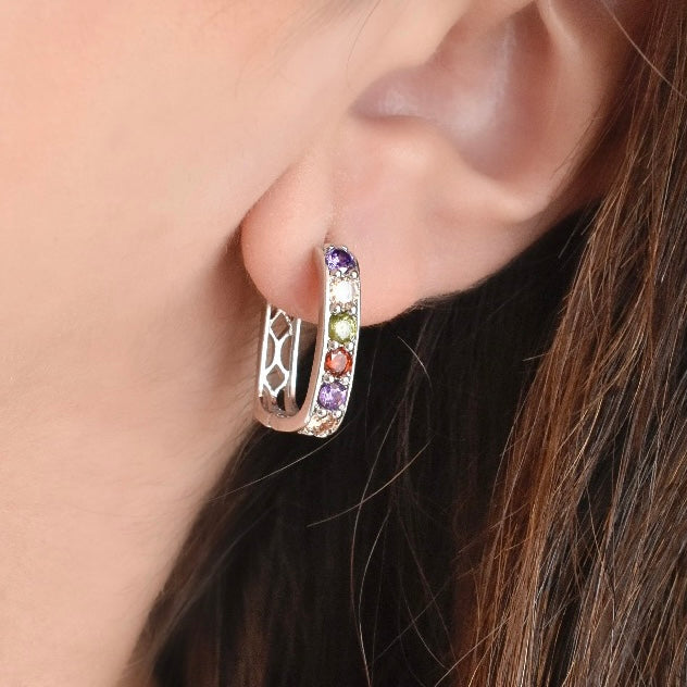 Aretes circonias colores