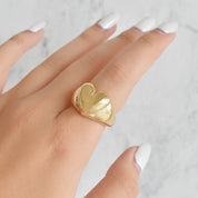 Anillo corazón inflado