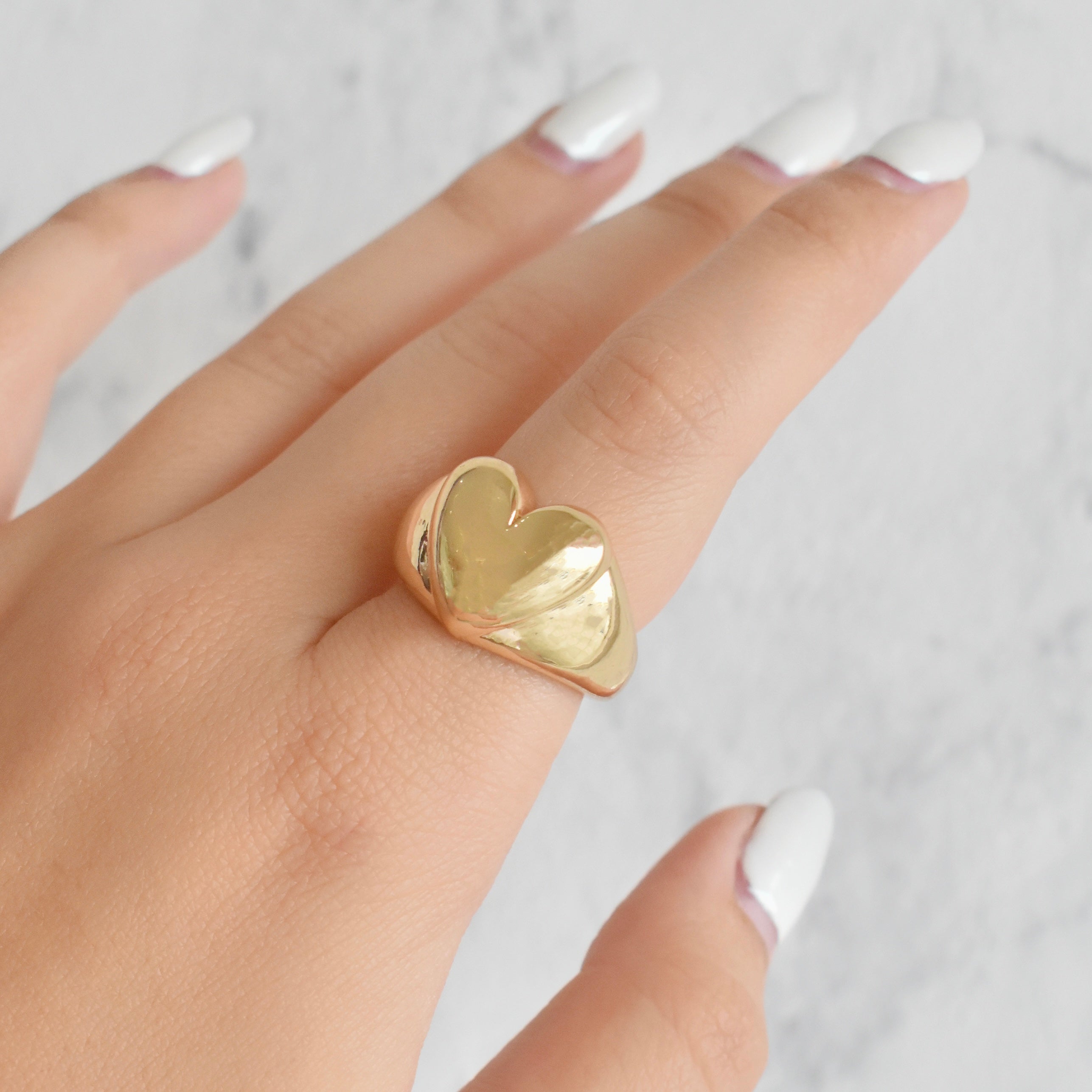 Anillo corazón inflado