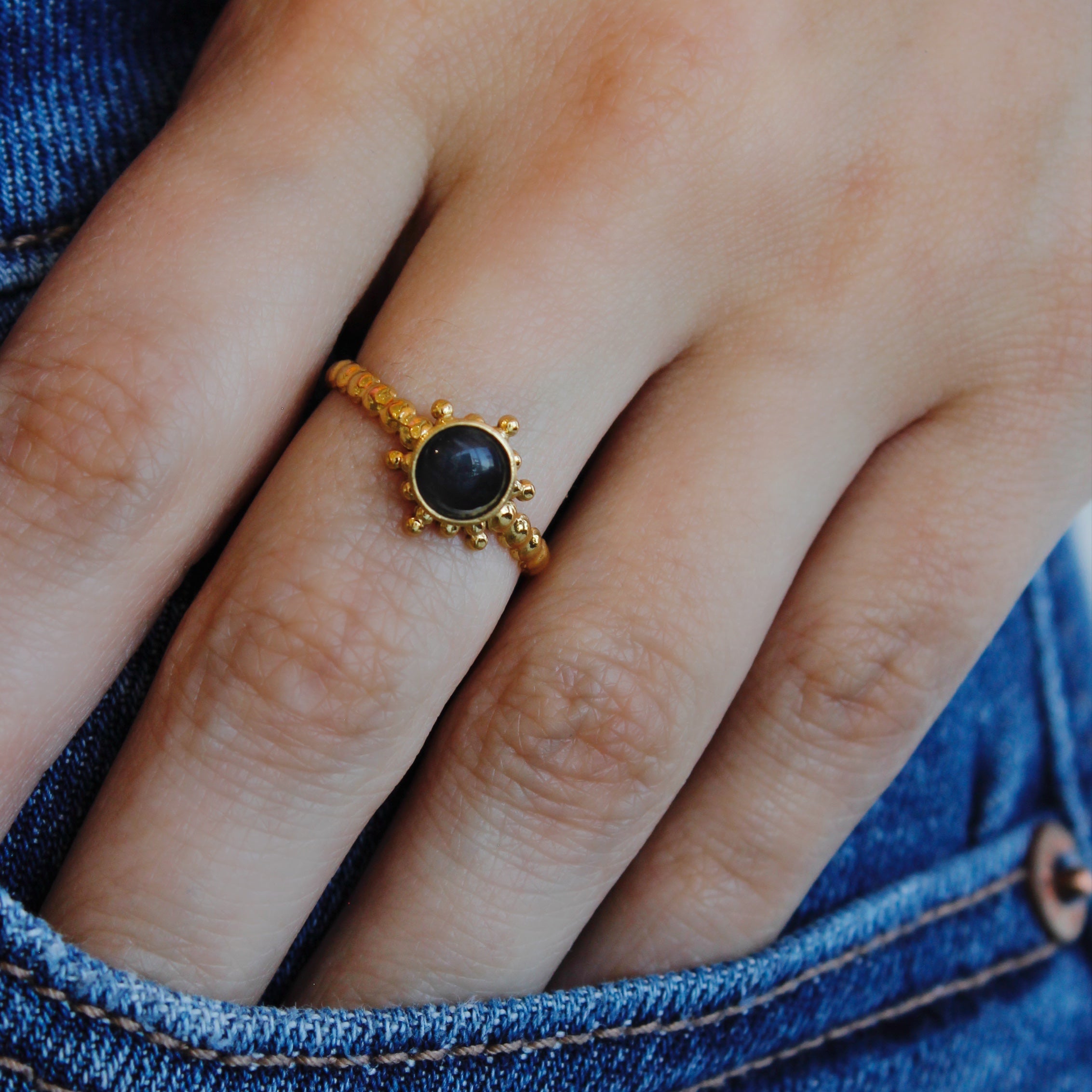 Anillo sol (aqua o café)