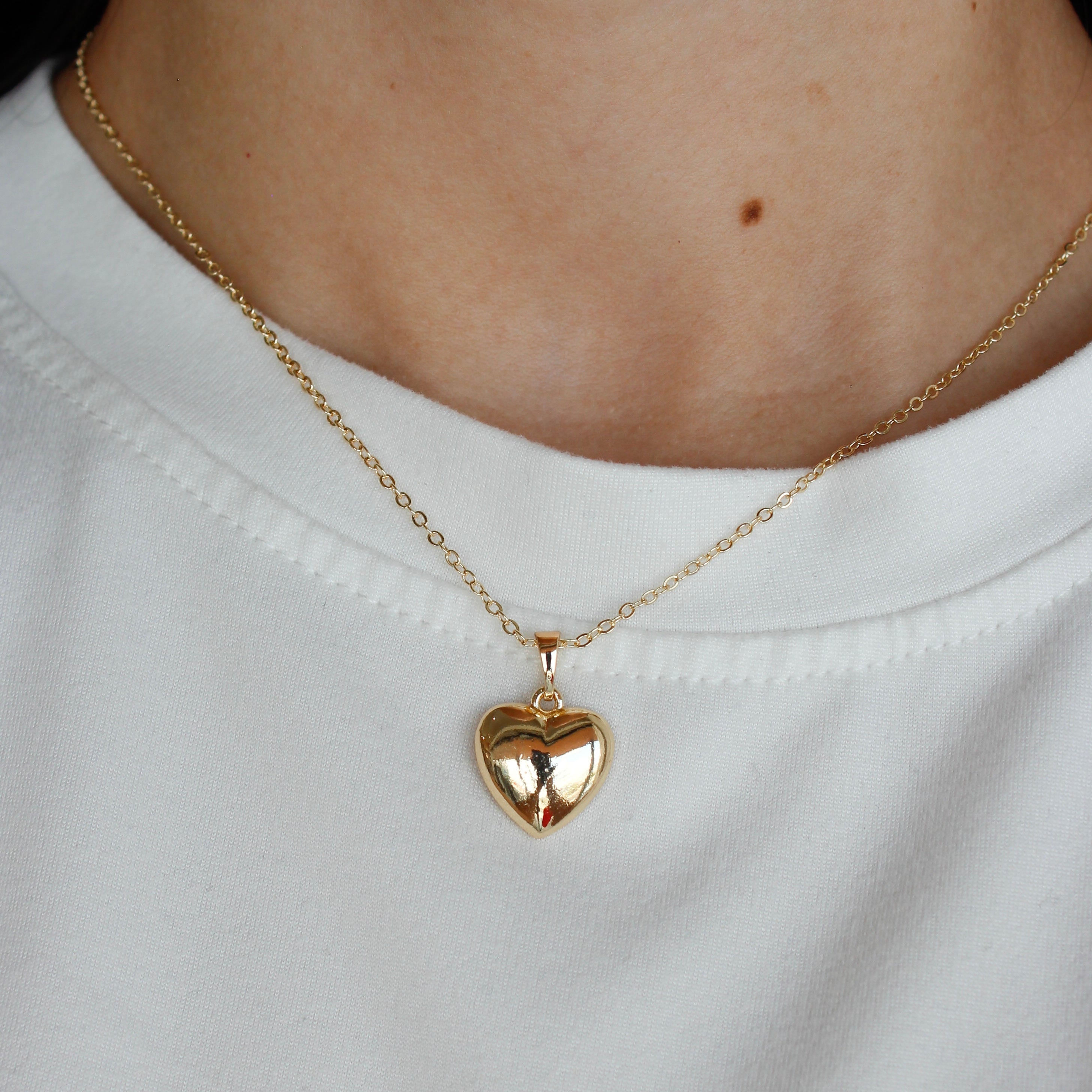Gargantilla corazón liso