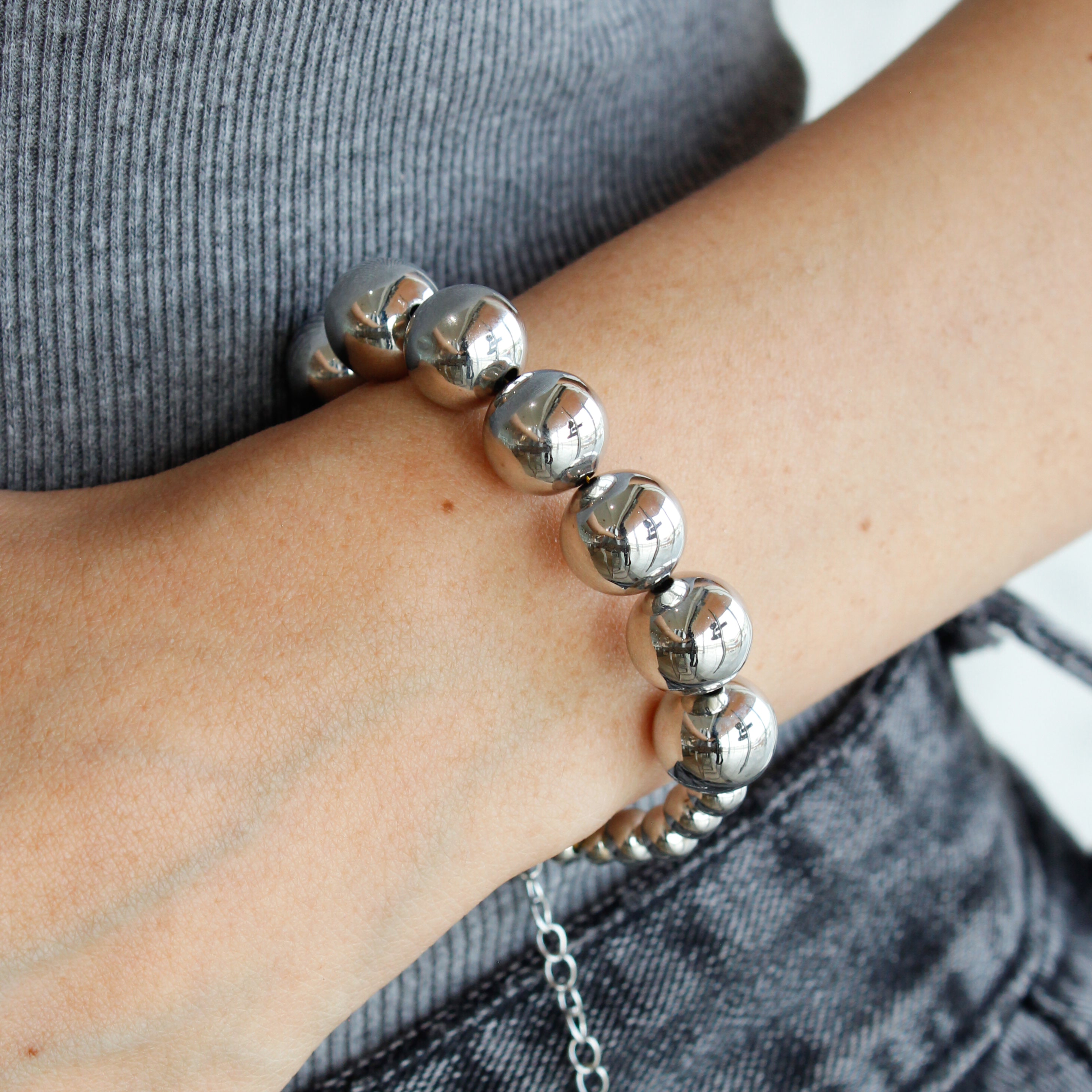 Pulsera bolitas chunky