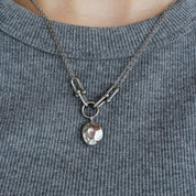 Gargantilla óvalo machucado (dorado o plateado)